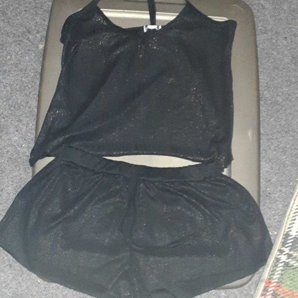 Shein crop tank and matching shorts size small
